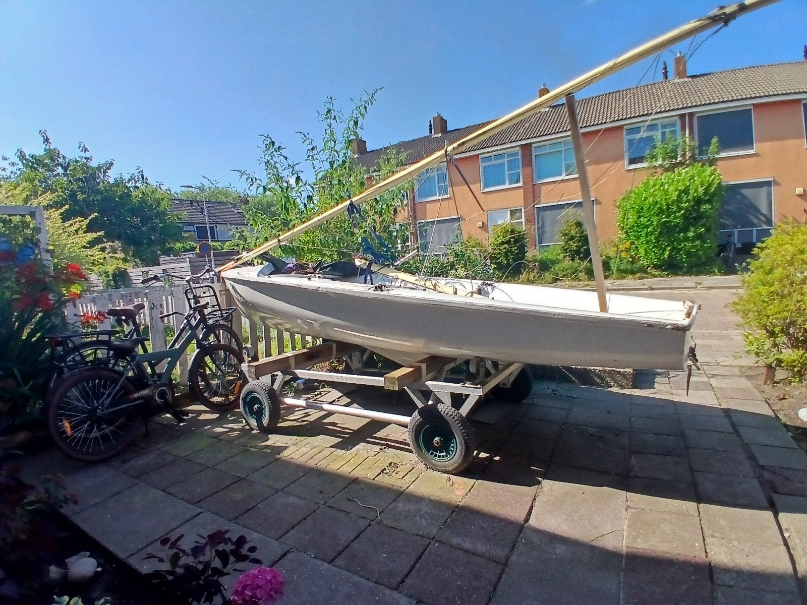 Gratis Zeilboot 4 meter moet zo xnel mogelijk weg !, Watersport en Boten, Ophalen, Gebruikt, 3 tot 6 meter, Minder dan 15 m²