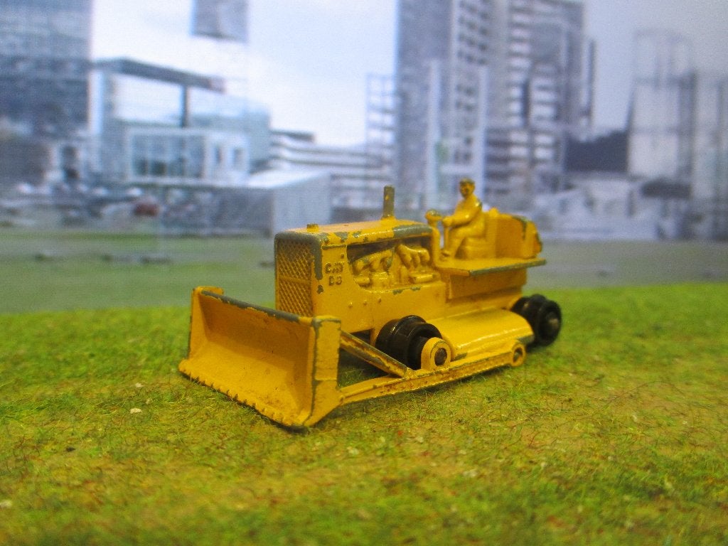 Caterpillar Bulldozer Matchbox Lesney nr.18b uitgave 1958, Ophalen of Verzenden, Gebruikt, Auto