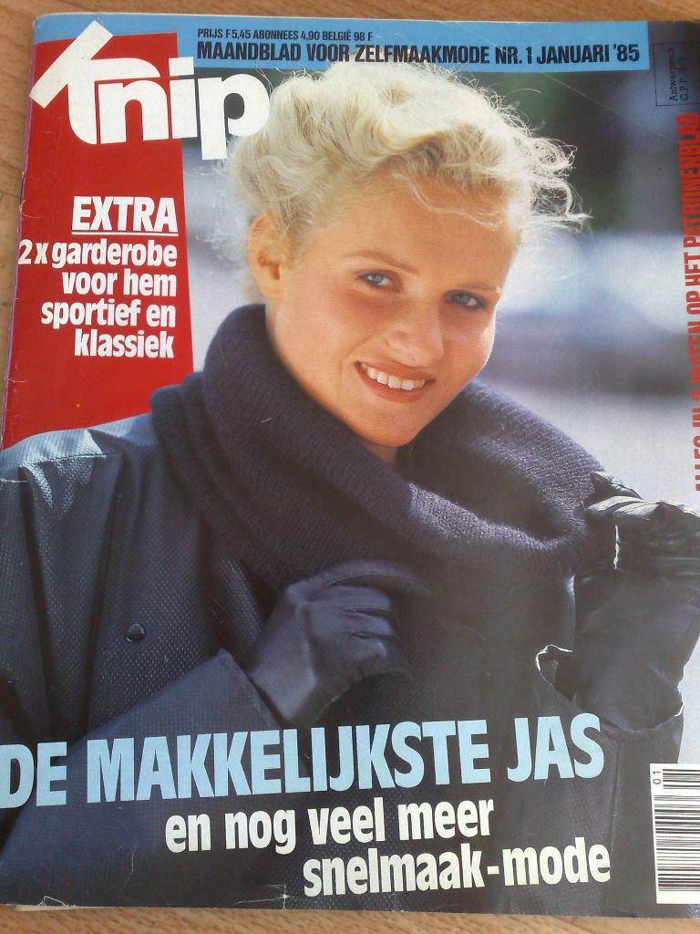 Knipmode januari nr. 1 / 1985, Verzenden, Zo goed als nieuw, Vrouw, Knipmode