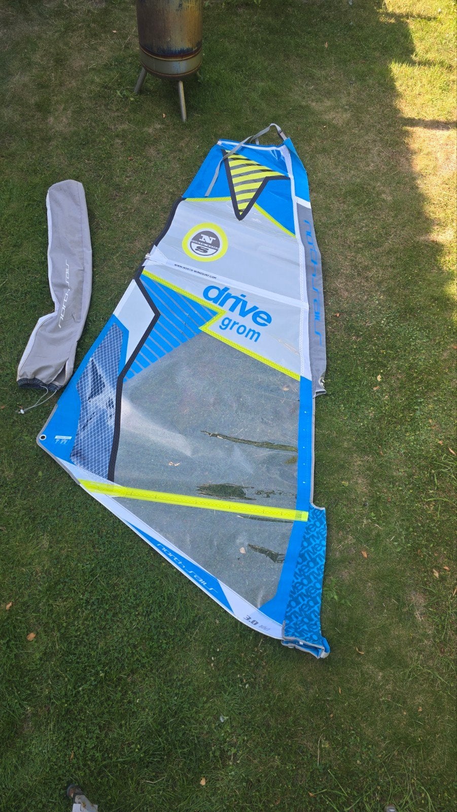 North Sails Grom 3.0 lichtgewicht planeerzeil als nieuw, Ophalen of Verzenden