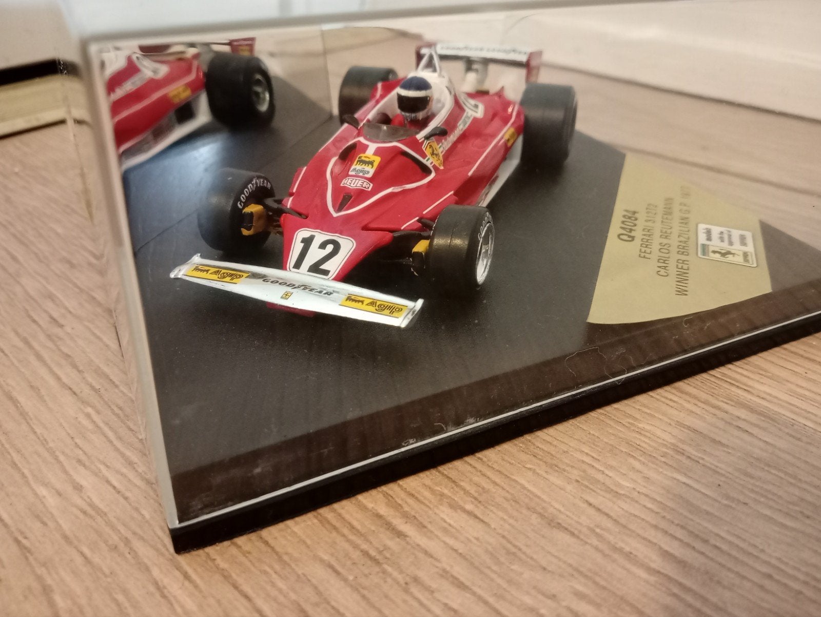 Ferrari 312 T2 1:43 Carlos Reutemann 1977 Winner Brasil GP, Hobby en Vrije tijd, Ophalen of Verzenden, Zo goed als nieuw, Auto