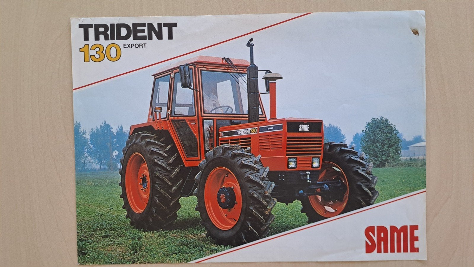 folder SAME TRIDENT 130 export  tractor, trekker, Ophalen of Verzenden, Zo goed als nieuw, Folder