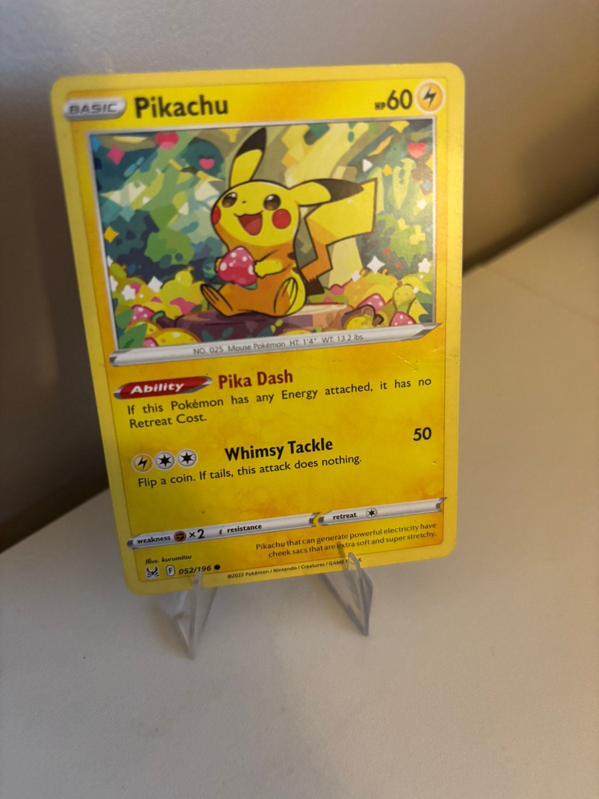 Pikachu 052/196, Ophalen of Verzenden, Zo goed als nieuw