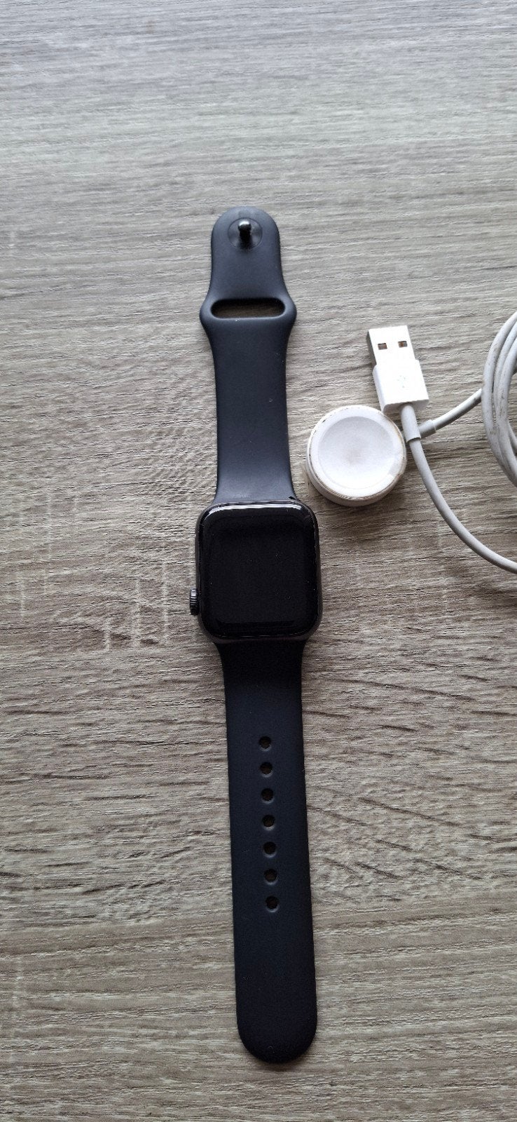 Apple Watch Series 4 Zwart met Oplader,, Gebruikt, Zwart, IOS, Ophalen of Verzenden