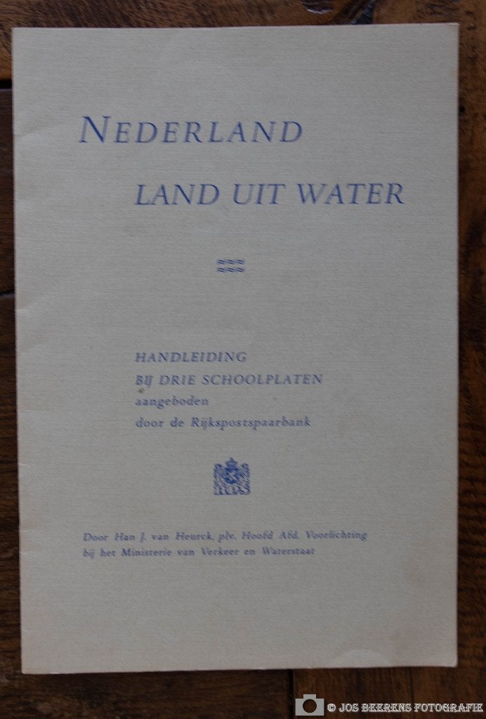 Schoolplaat boekje – Rijkspostspaarbank Land uit water   2  , Ophalen of Verzenden, Overige thema's