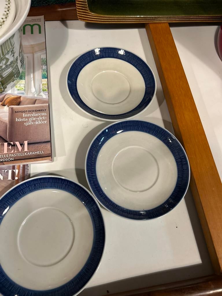 3 Rörstrand Koka schotels - Blauw/wit design, Ophalen of Verzenden