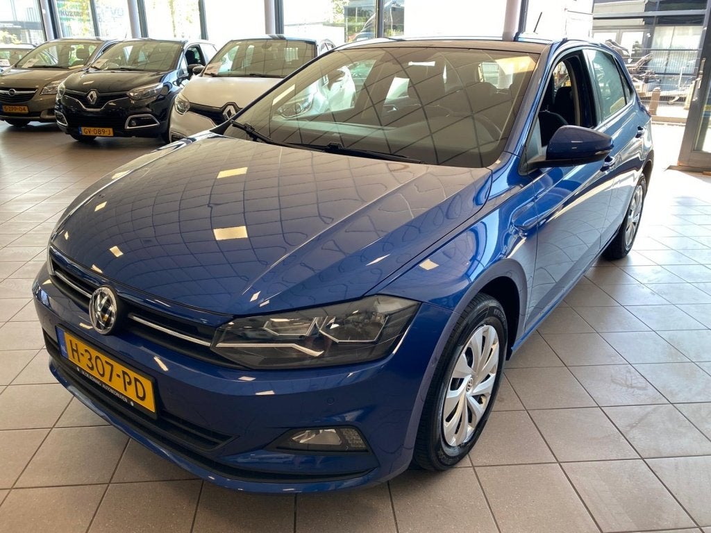 Volkswagen Polo 1.0 TSI Comf.l. Bus. Eerste Eig BJ 2020 !, Gebruikt, Euro 6, 95 pk, Blauw