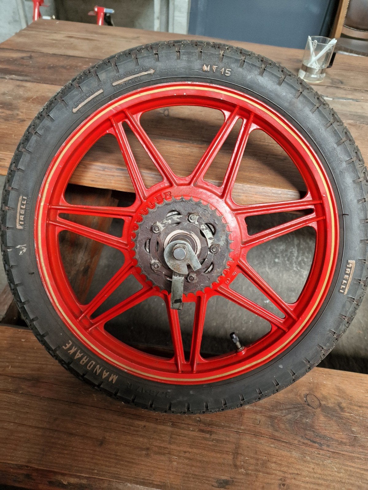 Kreidler 7 Spaaks Gietwiel achterwiel, originele. Compleet., Ophalen of Verzenden, Overige typen