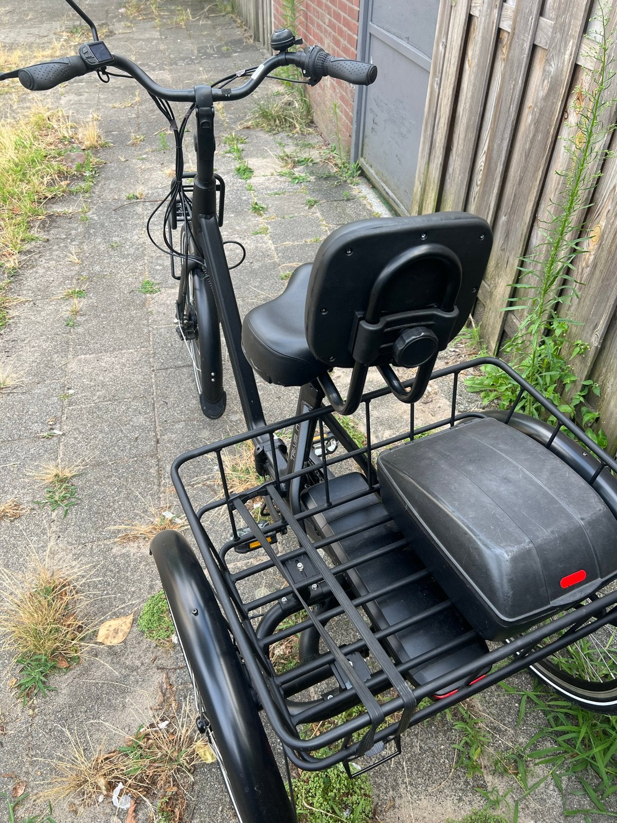 Qivelo driewieler elektrische fiets met mand en rugsteun, Fietsen en Brommers, Elektrische fietsen, Zo goed als nieuw, 51 tot 55 cm