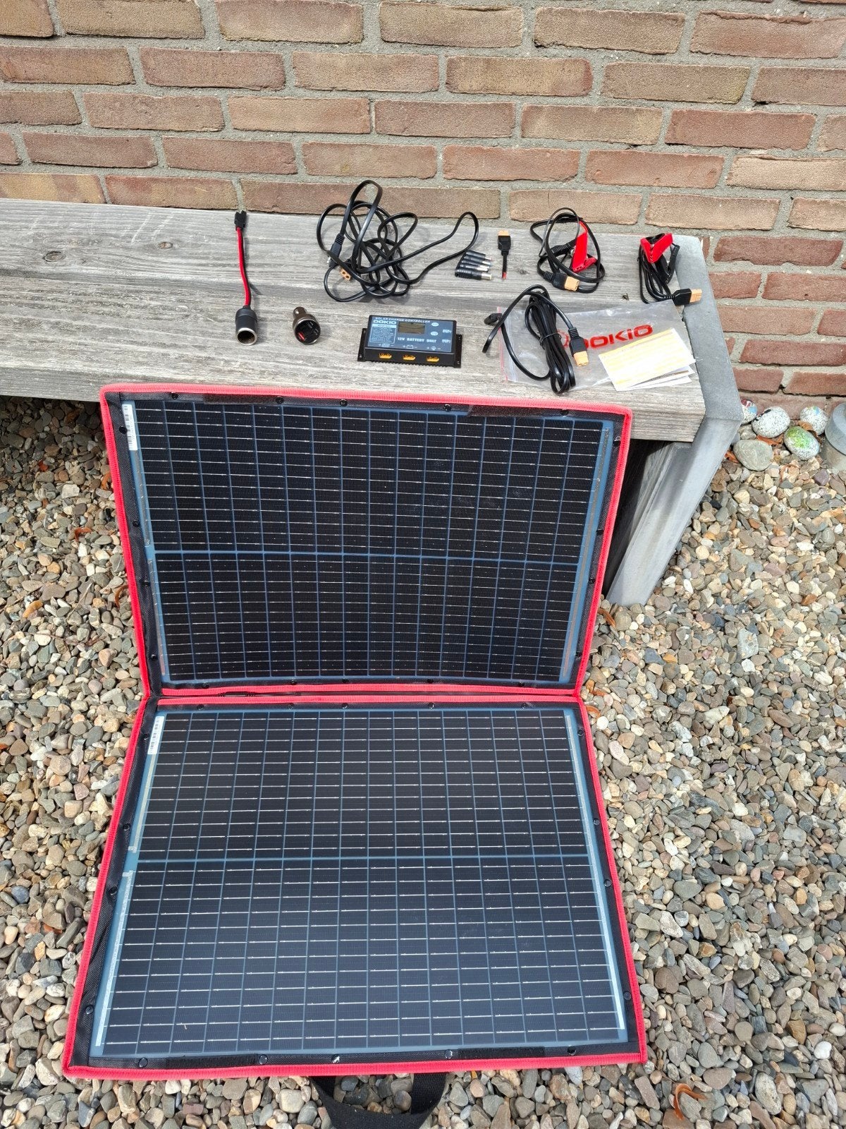 Dokio 100 Watt (FFSP-110M) opvouwbare zonnepaneel set, Ophalen of Verzenden