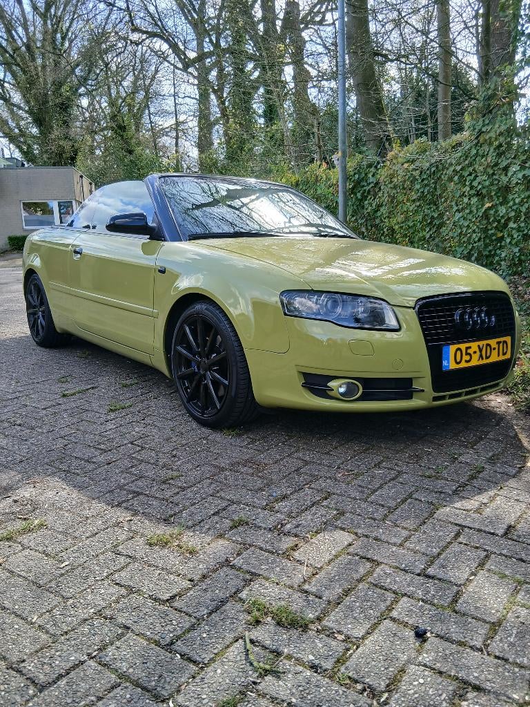Audi A4 2.0 Tfsi 147KW Cabrio AUT 2007, Auto's, Audi, Zwart, 4 cilinders, 4 stoelen, A4