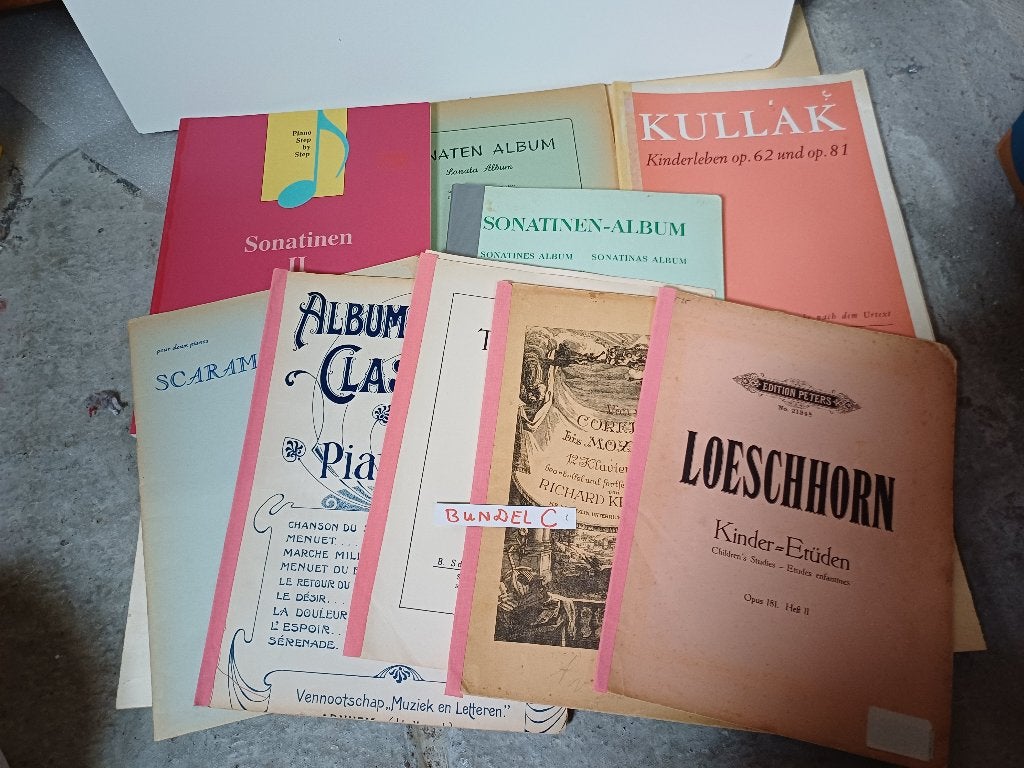 Bladmuziek voor piano bundel C, Gebruikt, Klassiek, Overige soorten, Ophalen of Verzenden