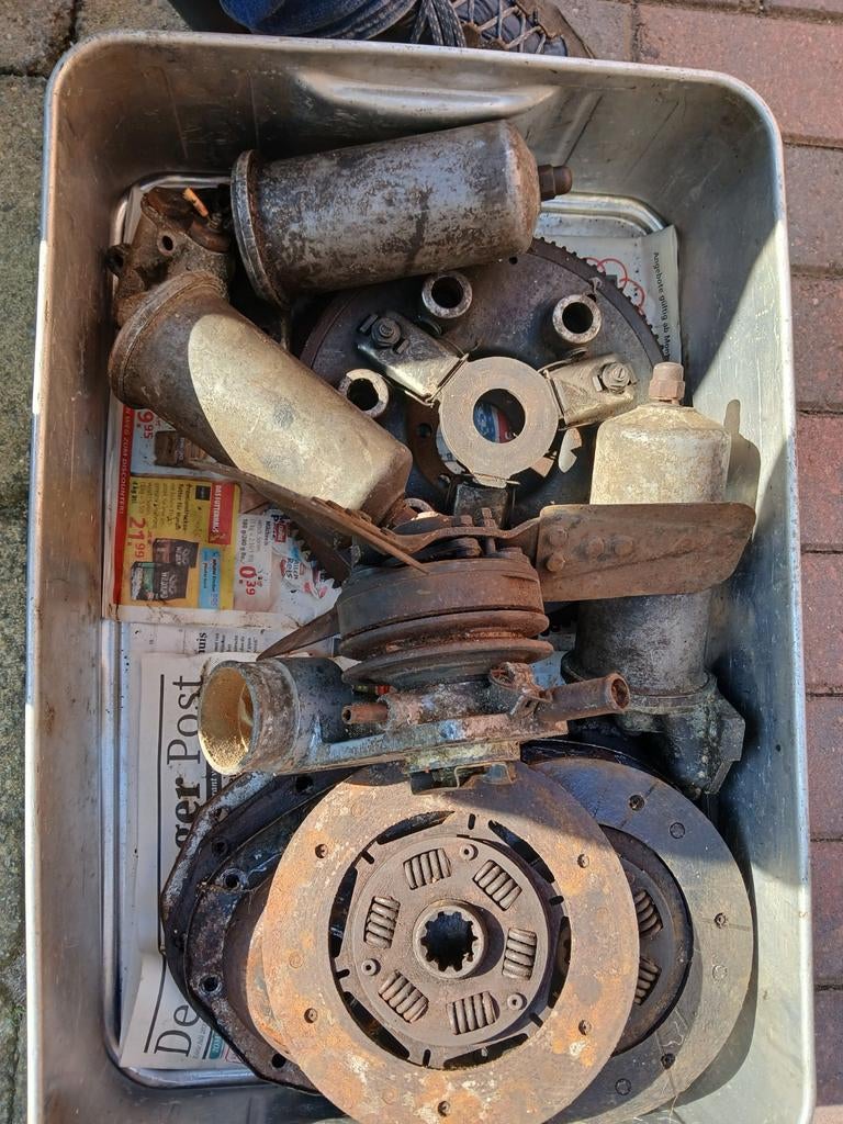 Grote partij Oldtimer Peugeot 403 onderdelen, Ophalen of Verzenden