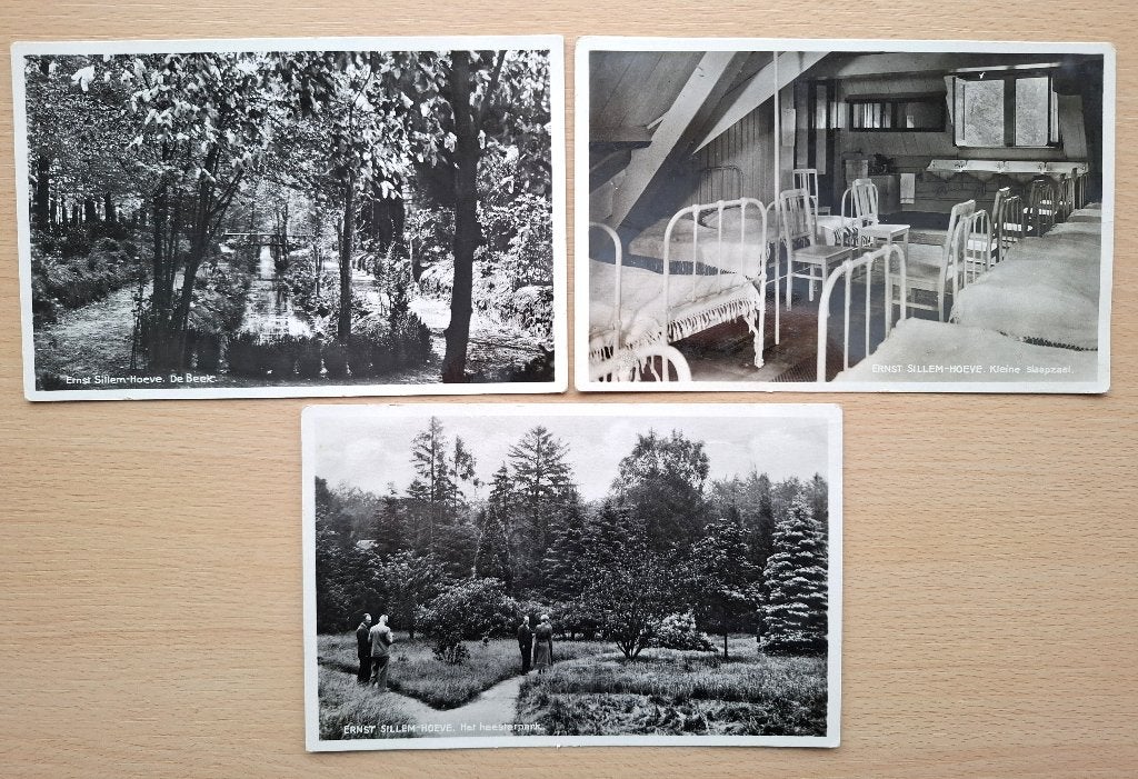 Ansichtkaarten Ernst Sillem-hoeve Den Dolder – rond 1935, Verzenden, 1920 tot 1940, Ongelopen, Utrecht