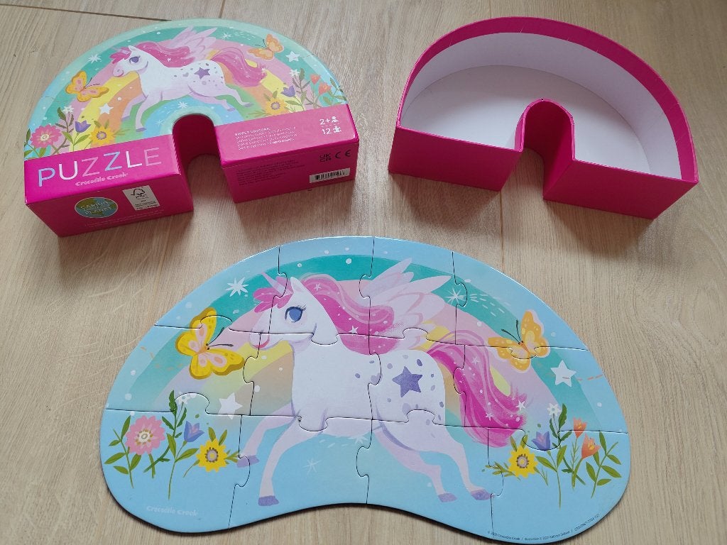 Crocodile Creek puzzel eenhoorn 12 stukjes, Ophalen, 10 tot 50 stukjes, Nieuw, 2 tot 4 jaar