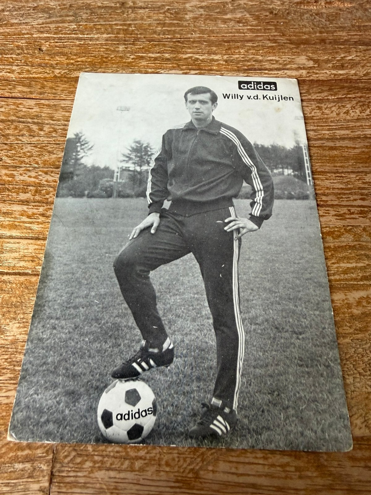 Adidas spelerskaart Willy vd Kuijlen, Verzamelen, Ophalen of Verzenden, Gebruikt, PSV, Spelerskaart