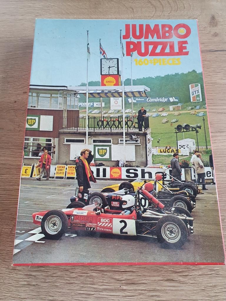 Leuke Jumbo puzzel Engelse formule 3, Ophalen of Verzenden, Zo goed als nieuw