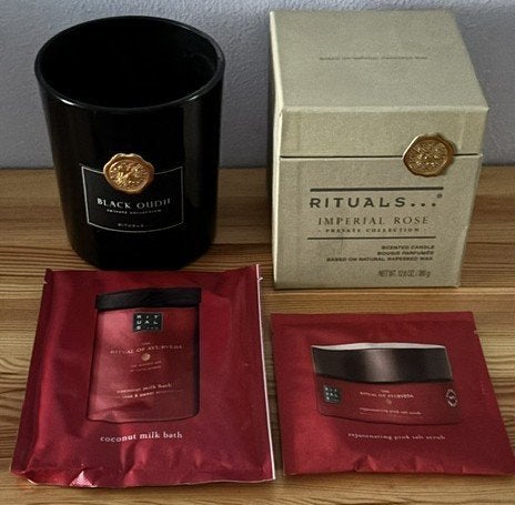 Rituals geurkaars Imperial Rose verzegeld + diversen - nieuw, Ophalen of Verzenden, Nieuw, Kaars, Rituals