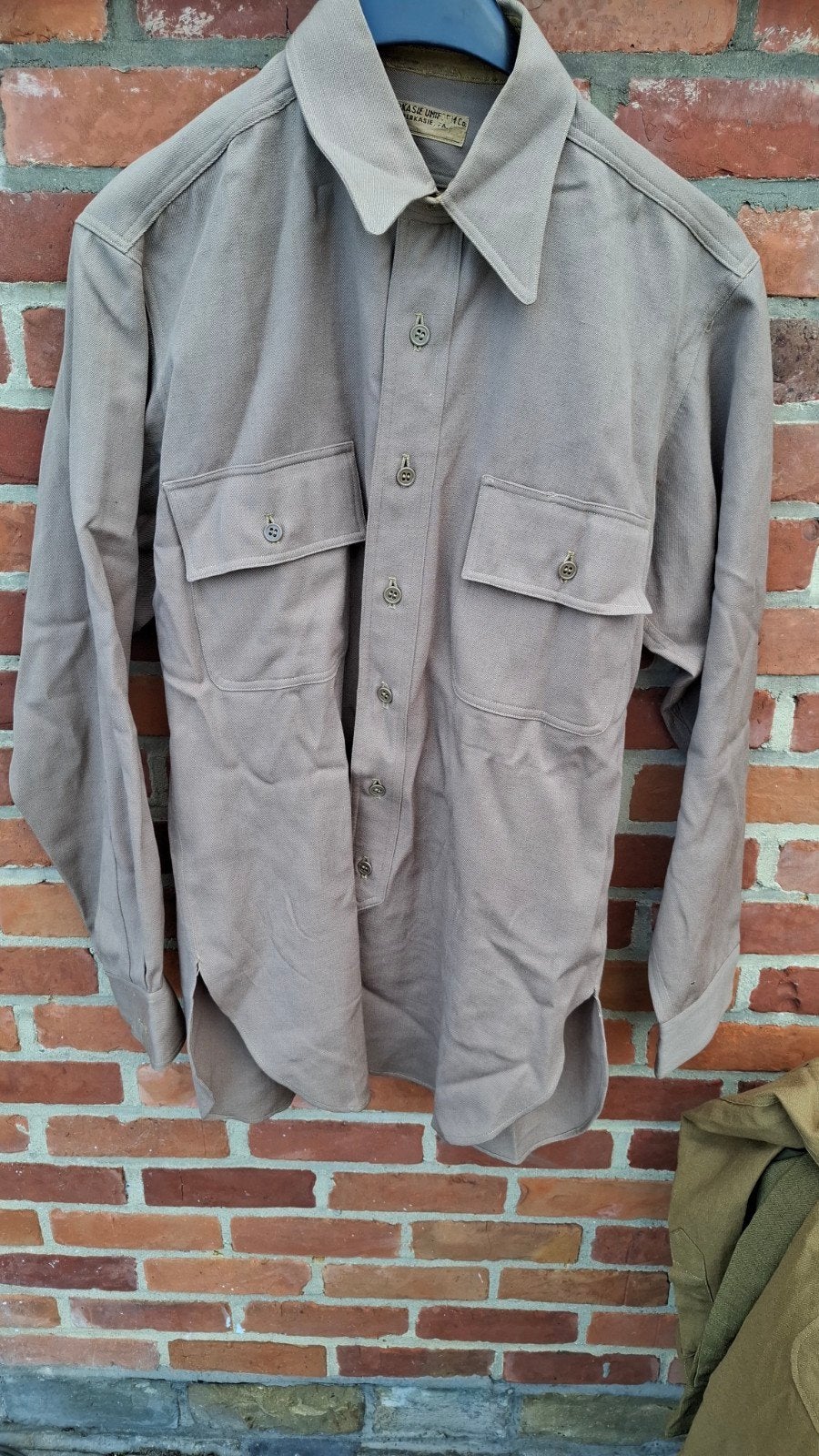Ww2 us officer shirt, Verzamelen, Ophalen of Verzenden, Landmacht, Amerika, Kleding of Schoenen