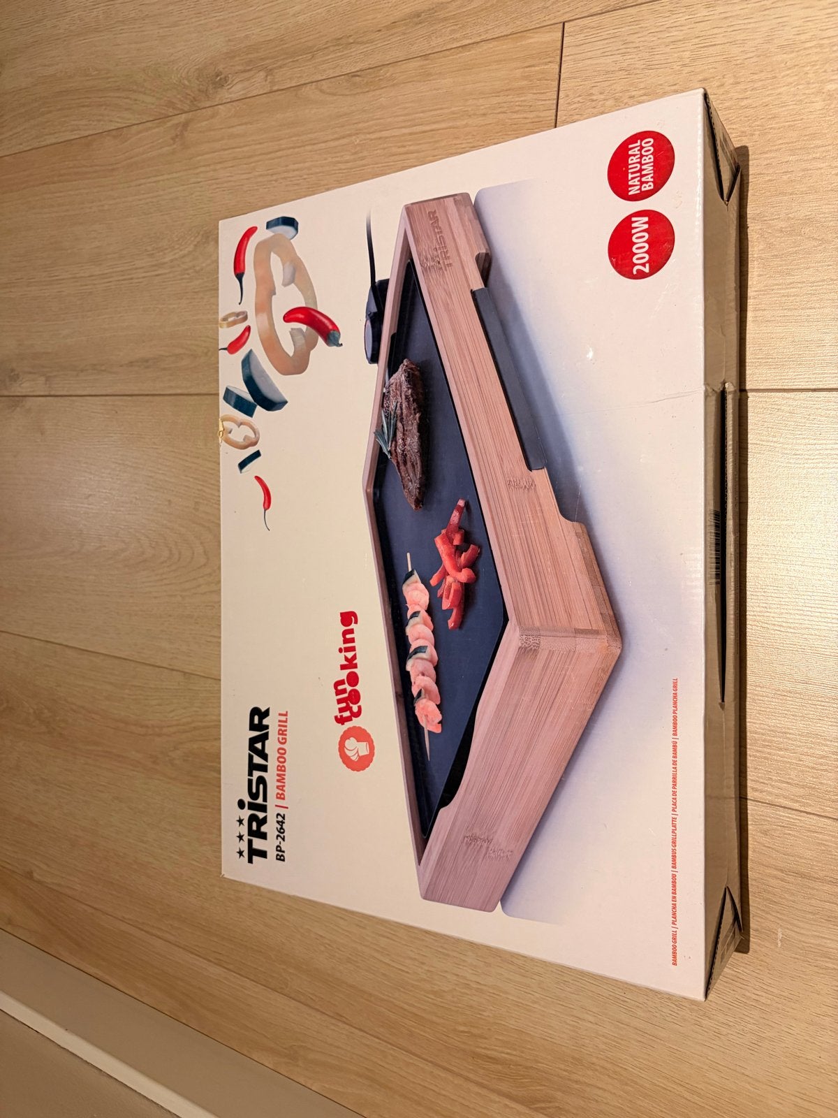 Tristar BP-2642 Bamboe Grill - 2000W Tafelgrill, Ophalen, Nieuw, Tafelgrill