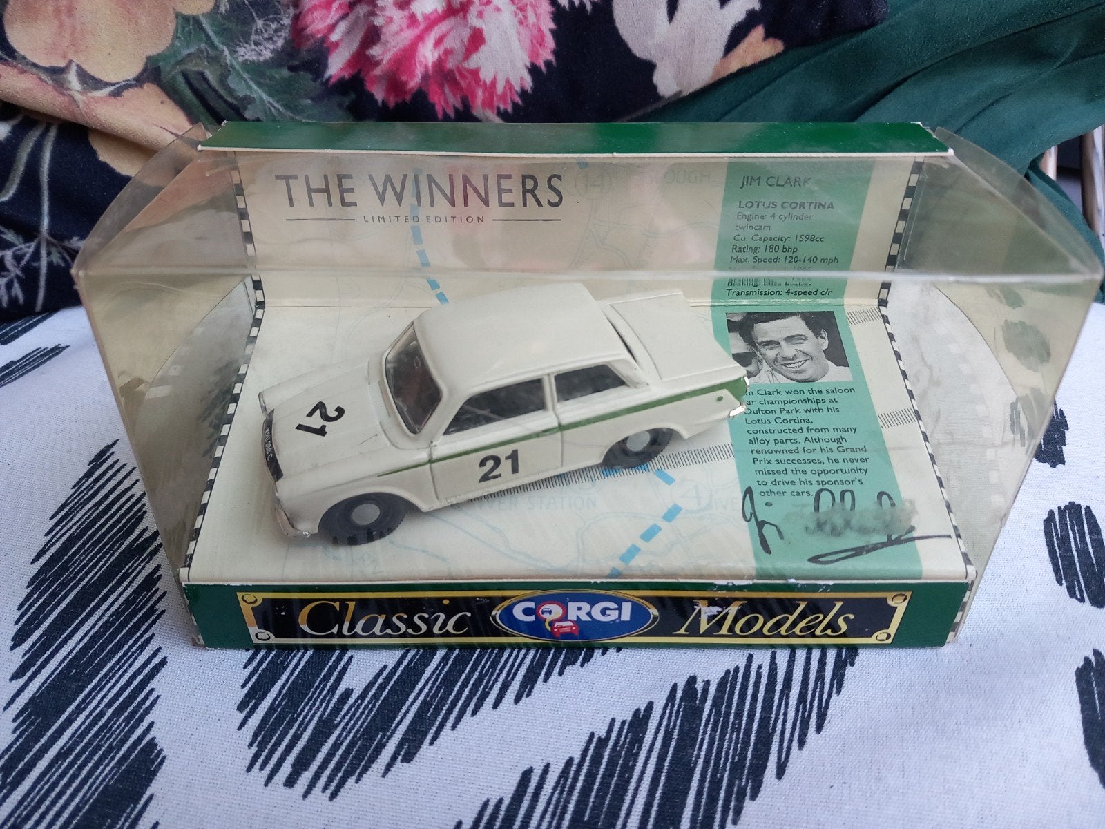 Corgi Classic Models Ford Cortina Lotus Jim Clark, Overige merken, Auto, ., Groter dan 1:32