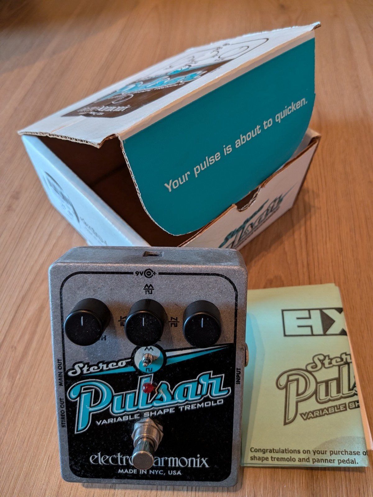 Electro-Harmonix Stereo Pulsar Tremolo, Ophalen of Verzenden, Zo goed als nieuw, Overige typen
