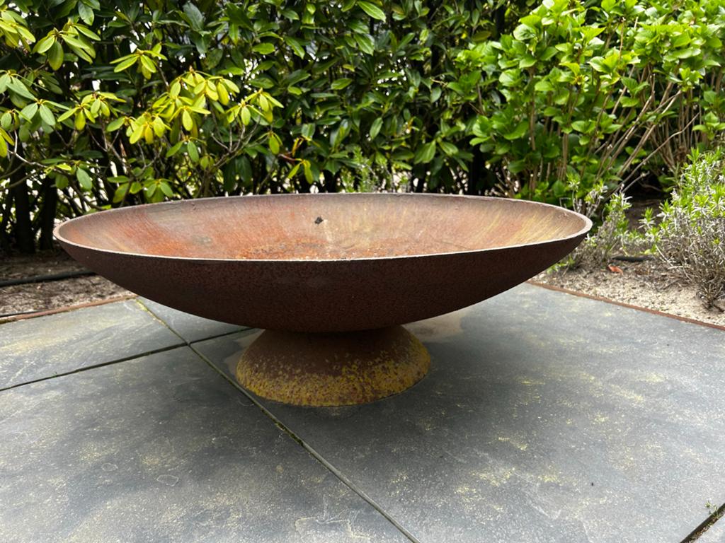 Vuurschaal van cortenstaal 78 diameter 8mm dikte, Tuin en Terras, Ophalen of Verzenden, Gebruikt, Vuurkorf