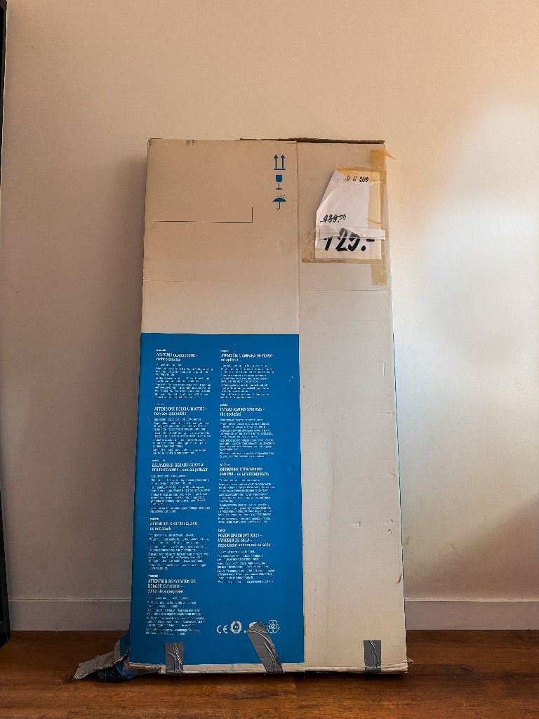 Badwand / douchewand, Ophalen, Nieuw, Glas, Bad
