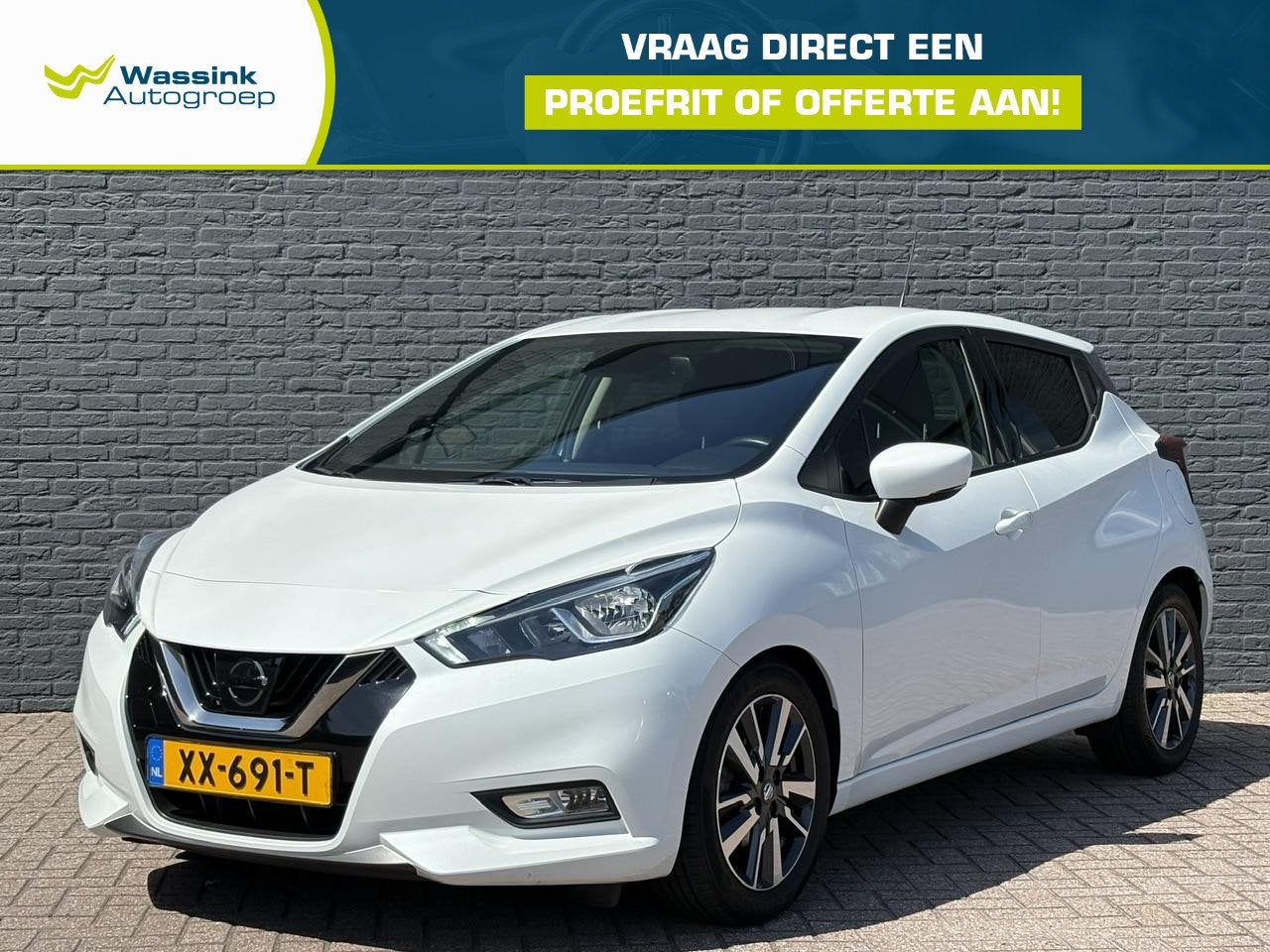 Nissan Micra 1.0 T 100pk N-Connecta | 1e Eigenaar | Dealer O, Auto's, Voorwielaandrijving, Euro 6, Wit, Origineel Nederlands