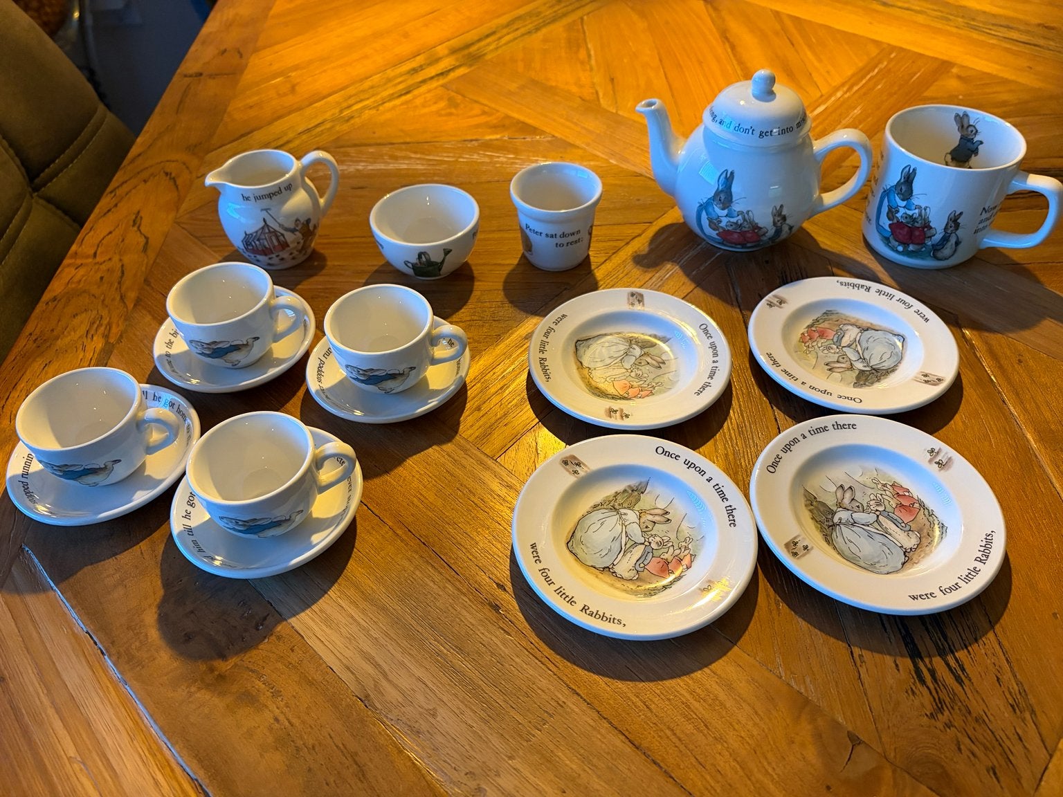 Wedgwood Peter Rabbit kinder theeservies, vintage, Ophalen of Verzenden
