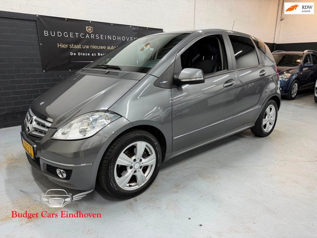 Mercedes-Benz A-klasse 160 BlueEFFICIENCY Edition 125 Avantg, Auto's, Voorwielaandrijving, Euro 5, Zwart, Leder en Stof