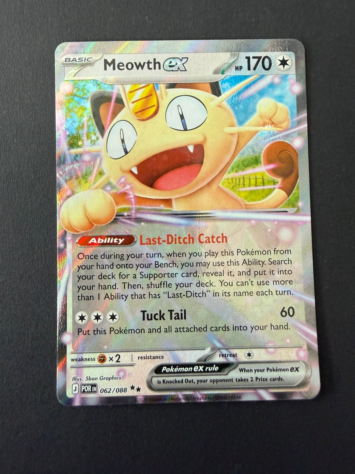 POR 062/088 Meowt EX, Ophalen of Verzenden, Nieuw, Losse kaart