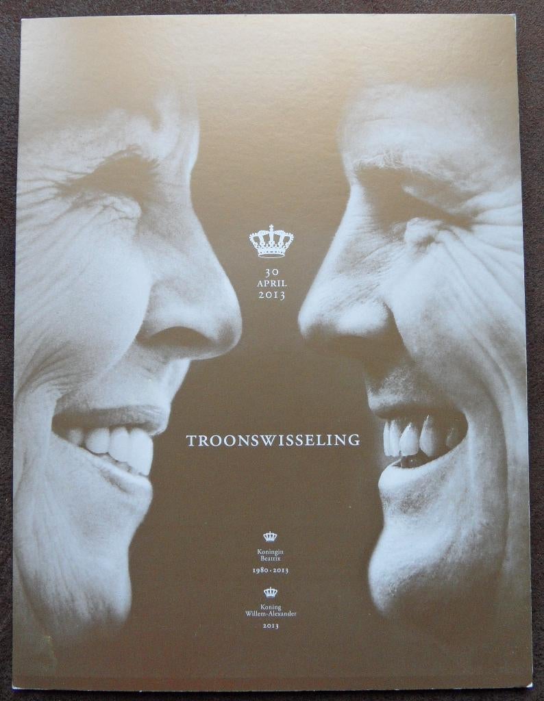 Themamap troonwisseling  16x21cm, Postzegels en Munten, Postzegels | Nederland, Ophalen of Verzenden, Postfris