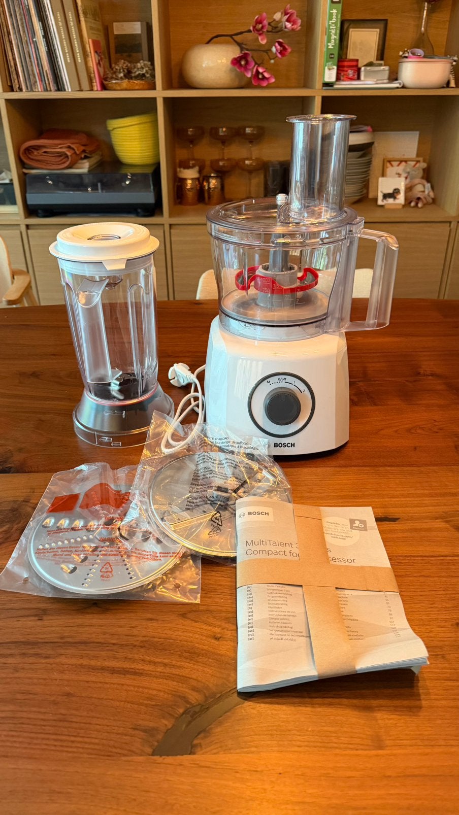 Bosch MCM3200W MultiTalent 3 - Keukenmachine - 800W - Wit, Witgoed en Apparatuur, Keukenmixers, 1 tot 2 liter, Ophalen of Verzenden