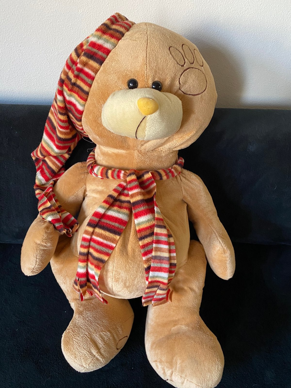 Knuffelbeer - Lengte is 70 cm - Pluche  - Merk: Jarni toys, Ophalen, Zo goed als nieuw, Bruin, Overige typen