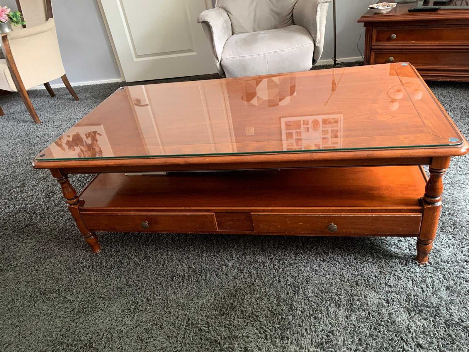 Mooie salontafel, Ophalen, 100 tot 150 cm, 50 tot 100 cm, Zo goed als nieuw