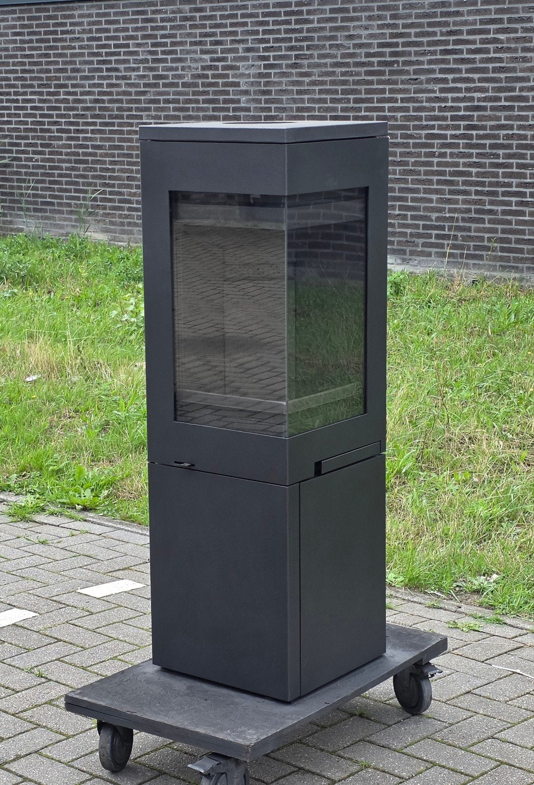 Houtkachel Nordpeis Quadro 3 hoekkachel, Huis en Inrichting, Kachels, Ophalen, Houtkachel, Zo goed als nieuw, Vrijstaand