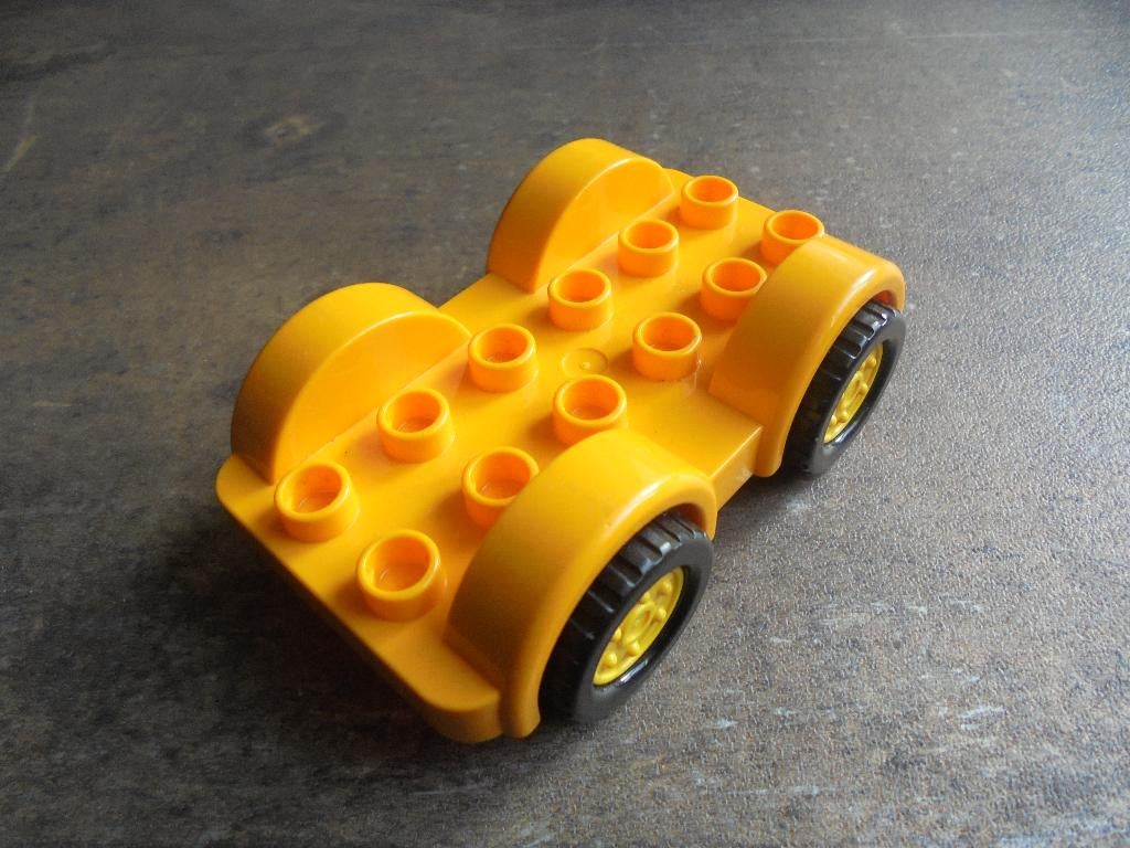 Lego Duplo Car Base 2x6 with Fixed Axles (zie foto's) 4, Ophalen of Verzenden, Gebruikt, Losse stenen, Duplo