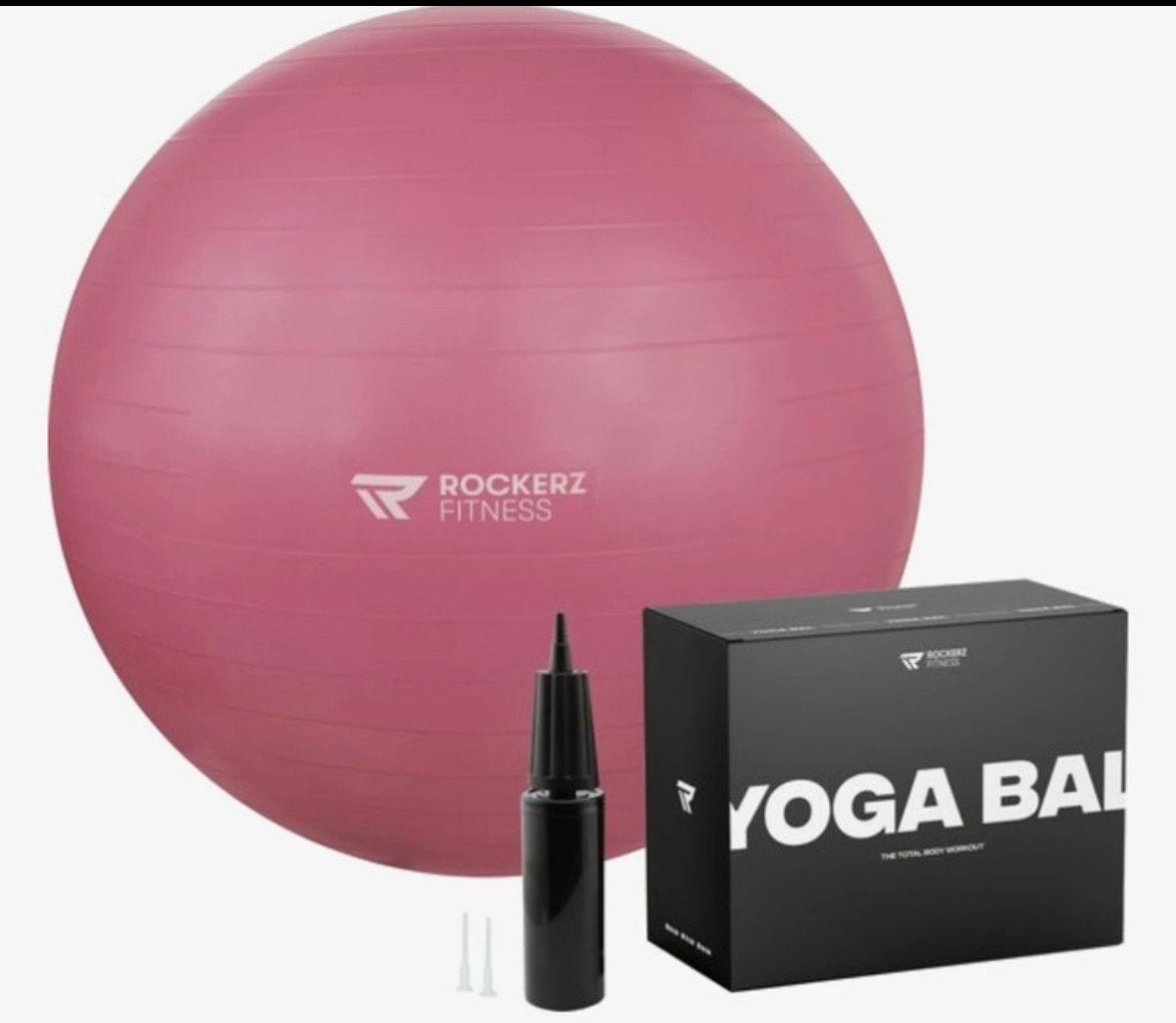 Roze Yoga/Zwangerschapsbal 75 cm met Pompje, Ophalen, Nieuw, Yoga-accessoire