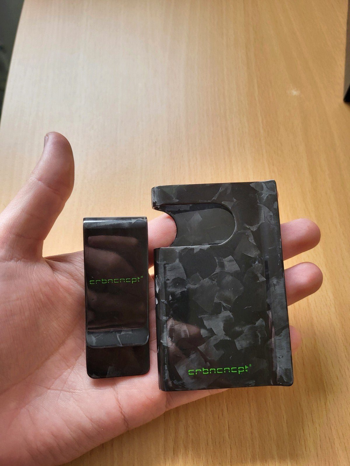 Forged Carbon Pasjeshouder + Geldclip Set - CRBNCNPT, Sieraden, Tassen en Uiterlijk, Overige merken, Zwart, Nieuw, Ophalen of Verzenden