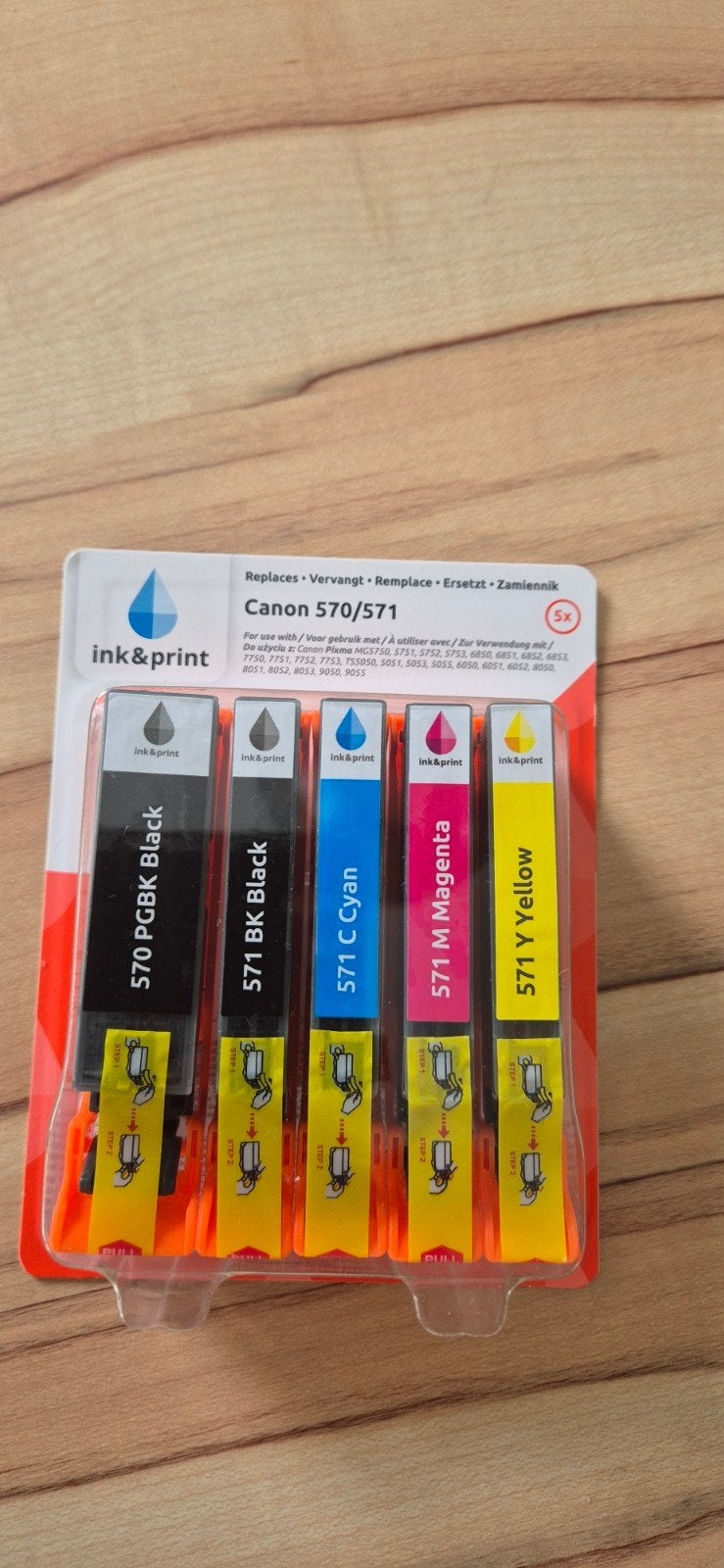 Inkt & Print Cartridges voor Canon 570/571 (5-pack), Ophalen of Verzenden, Nieuw, Cartridge, Ink&Print