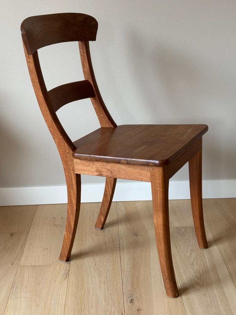 Massief Teakhouten stoelen 4 stuks, Huis en Inrichting, Stoelen, Ophalen, Zo goed als nieuw, Bruin, Vijf, Zes of meer stoelen