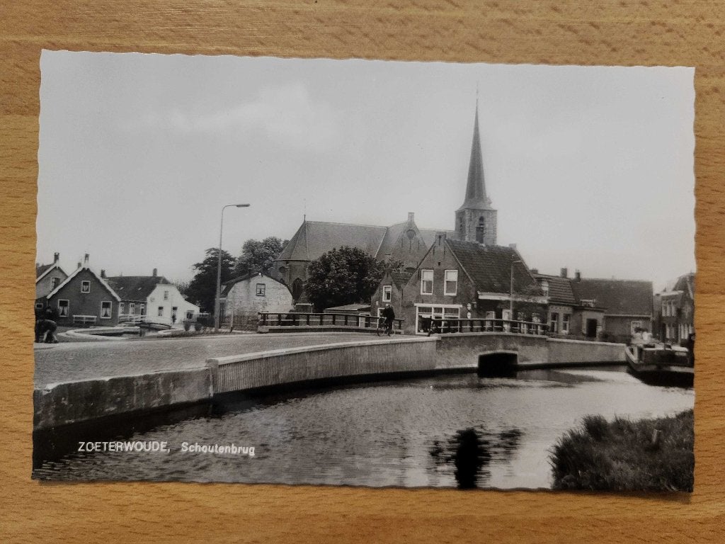 ansicht ZOETERWOUDE Schoutenbrug, Ophalen of Verzenden, Voor 1920, Zuid-Holland