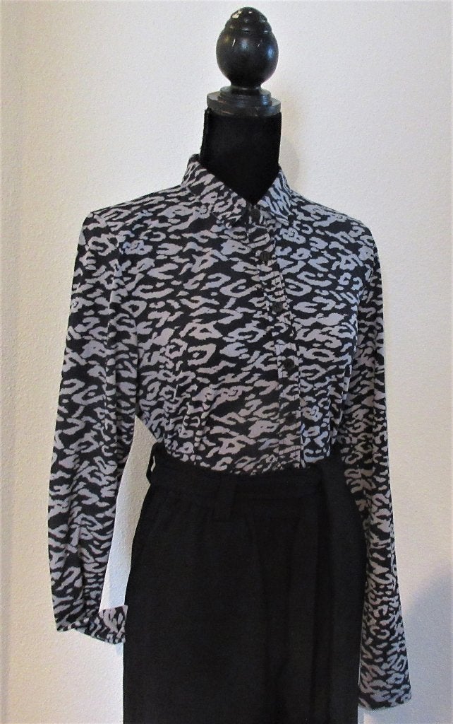 Blouse van Penn Ink 38, Maat 38/40 (M), Penn & Ink, Verzenden, Zwart