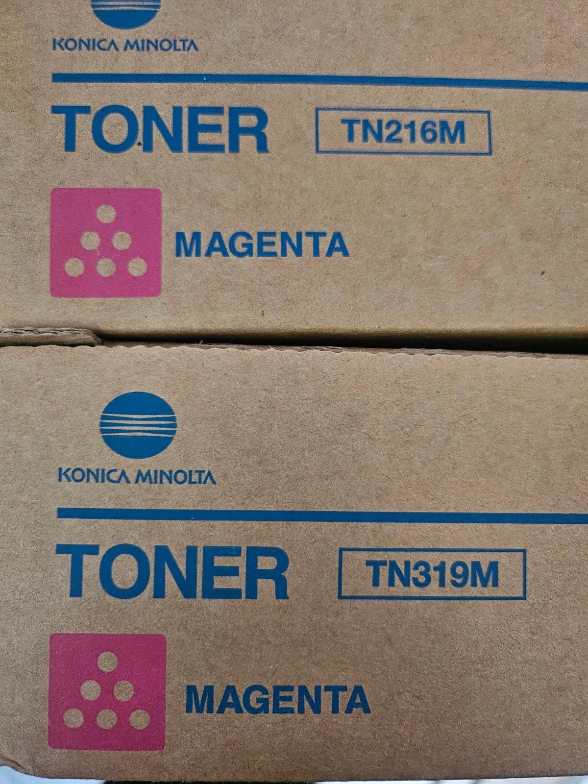 Konica Minolta TN216M & TN319M Magenta Toners, Computers en Software, Printers, Printer, Konica Minolta, Ophalen of Verzenden