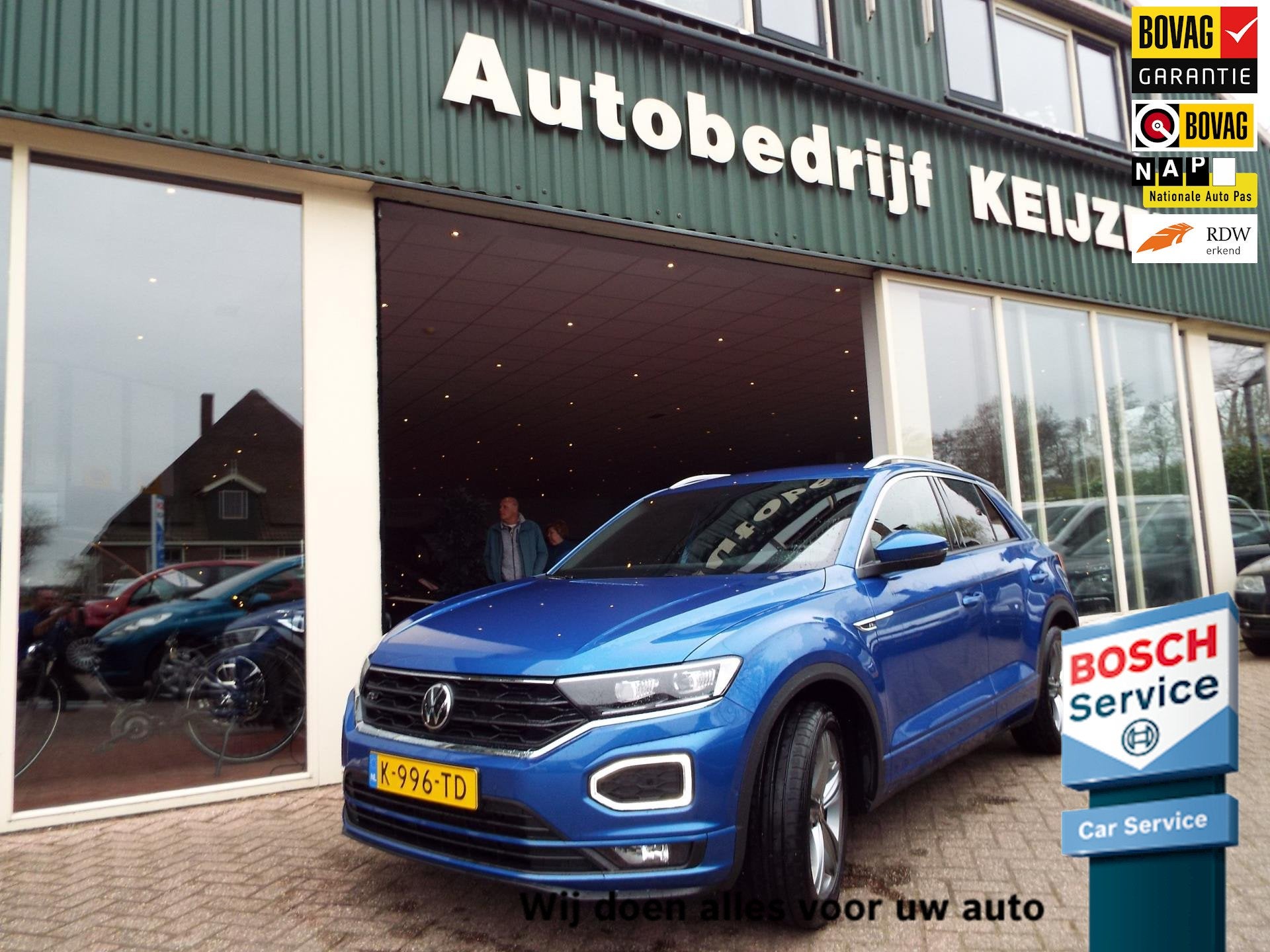 Volkswagen T-Roc 1.5 TSI Sport Business R AUTOMAAT-TREKHAAK-, Euro 6, 4 cilinders, 150 pk, Blauw