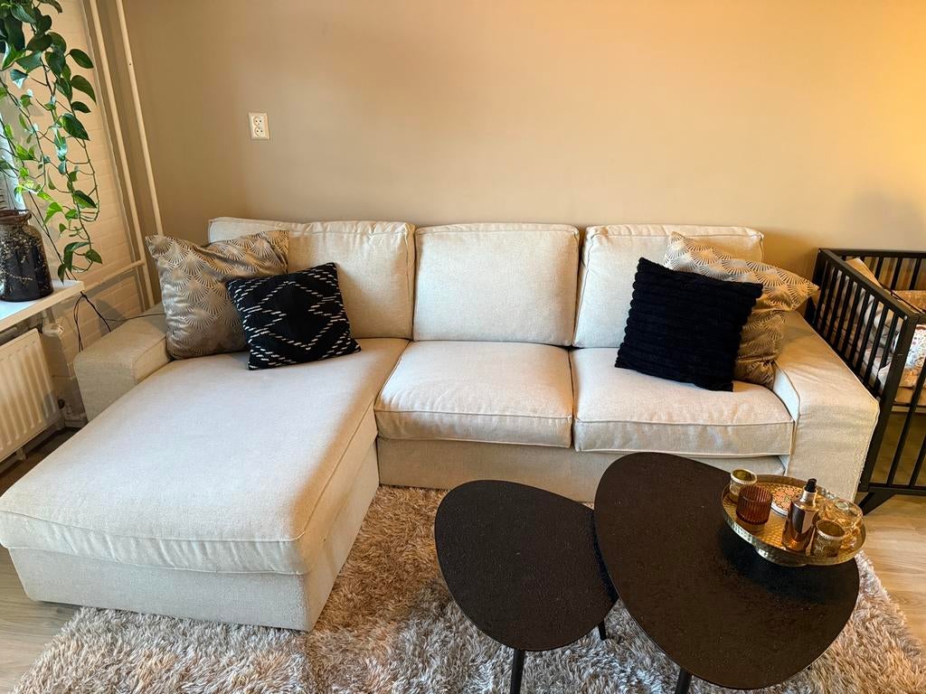 KIVIK 3-zitsbank met chaise longue, Ophalen, Gebruikt