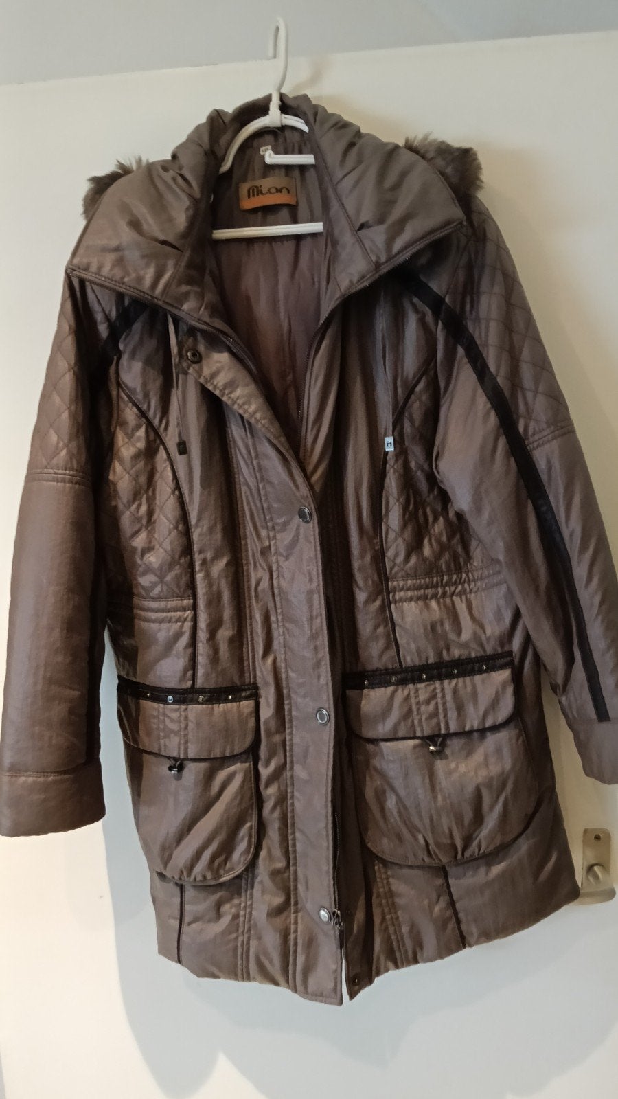 Dames winterjas brons maat XXL - Zo goed als nieuw, Kleding | Dames, Ophalen, Zo goed als nieuw, Maat 46/48 (XL) of groter, Bruin