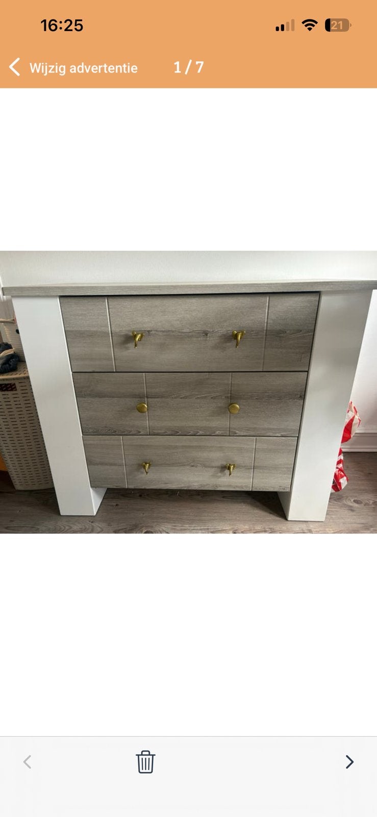 GRATIS! Baby kamer met of zonder matras, Kinderen en Baby's, Ophalen, Gebruikt, 50 tot 70 cm, 105 cm of meer