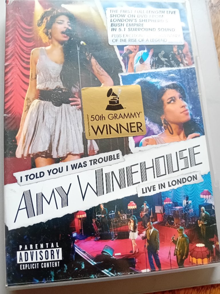 Amy Winehouse - Live in London DVD (50th Grammy Winner), Cd's en Dvd's, Italiaans, Engels, Alle leeftijden, Inclusief doosje